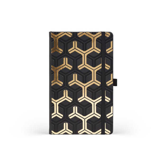 Castelli Gold Pocket Ruled Notebook, Nest, 90mm  x 140mm
