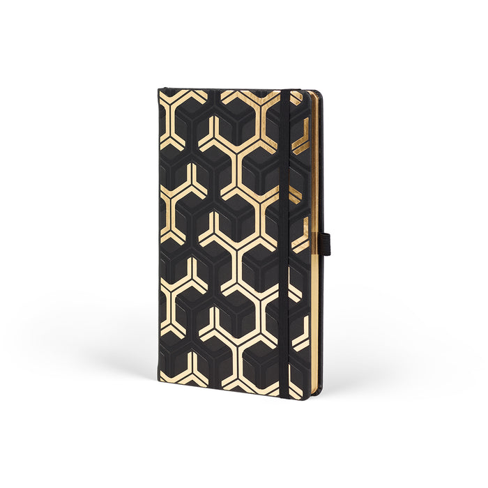 Castelli Gold Pocket Ruled Notebook, Nest, 90mm  x 140mm