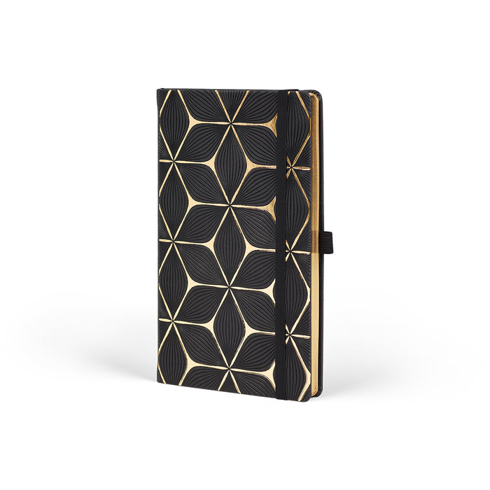 Castelli Gold Ruled Pocket Notebook, Flower, 90mm x 140mm