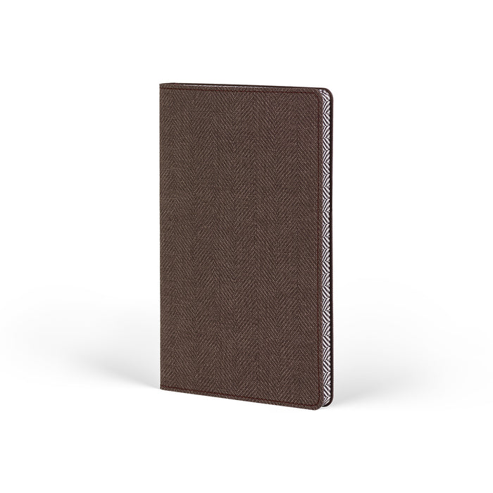 Castelli Harris Ruled Notebook, Coffee Brown, 130mm x 210mm