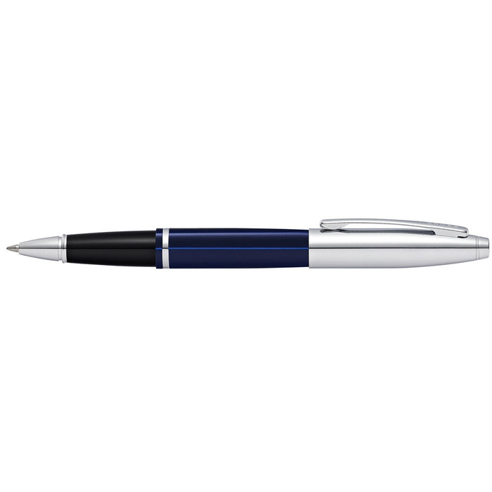 Cross Calais Chrome and Blue Lacquer Rollerball Pen