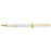 Cross Bailey Light Polished White Resin and Gold Tone Fountain Pen Medium Nib