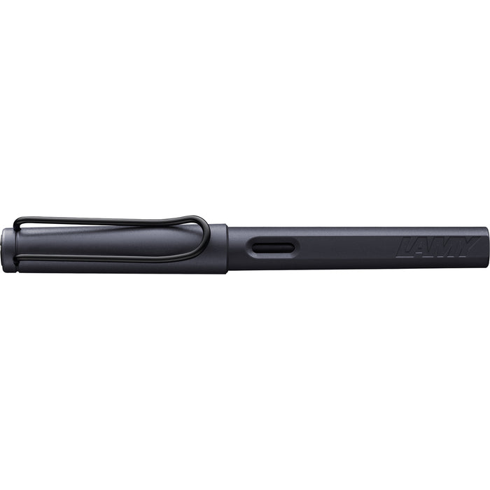 Lamy Safari Extra Fine Fountain Pen, Steel Black (0E2)