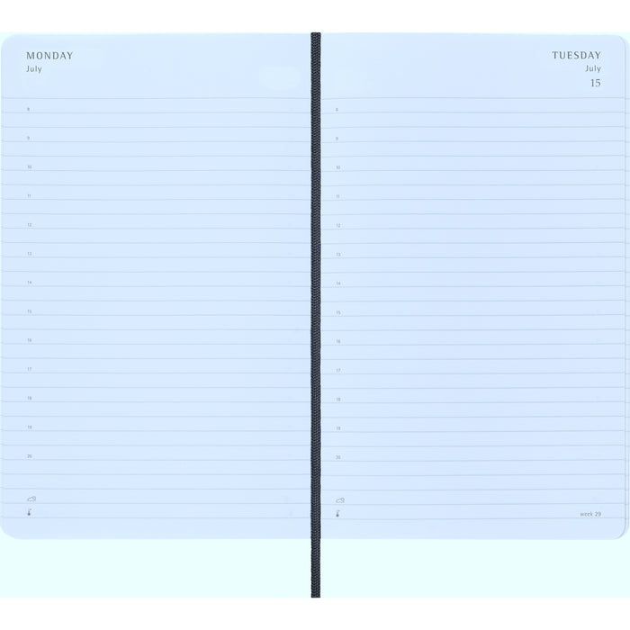 Moleskine Diary 2025/2026, 18 Month Daily, Hard Cover, 130mm x 210mm, Black