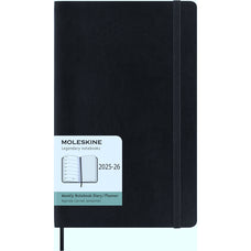 Moleskine Diary, 2025/2026, 18 Month Weekly + Notes, Soft Cover, 130mm x 210mm, Black