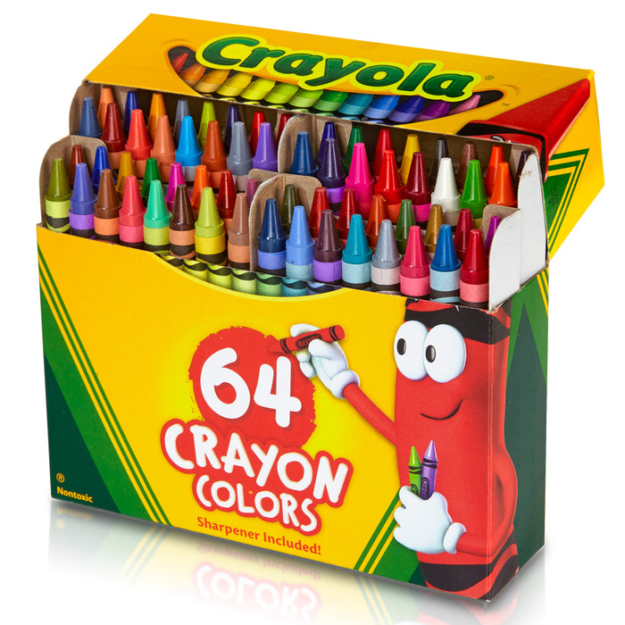 Crayola Crayons With Sharpener, 64's pack