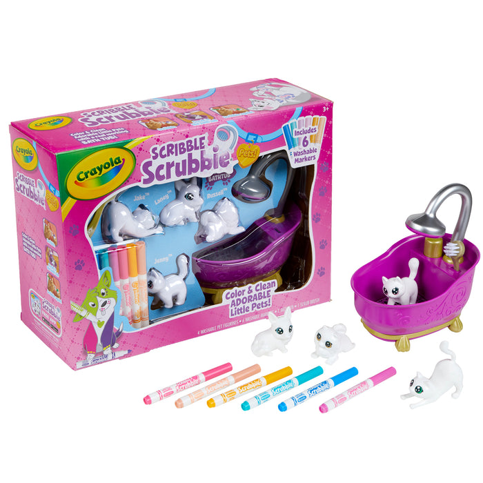 Crayola Scribble Scrubbies Pets Bath Tub Playset