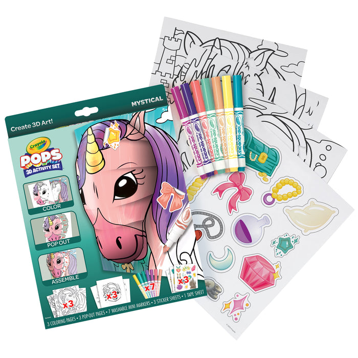 Crayola POPS 3-D Activity Set Mystical Creatures