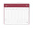 Letts Conscious Weekly Planner Undated 250 x 200mm, Berry