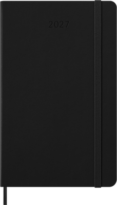 2027 Moleskine 12 Month Daily Hard Cover Diary Large 130mm x 210mm Black