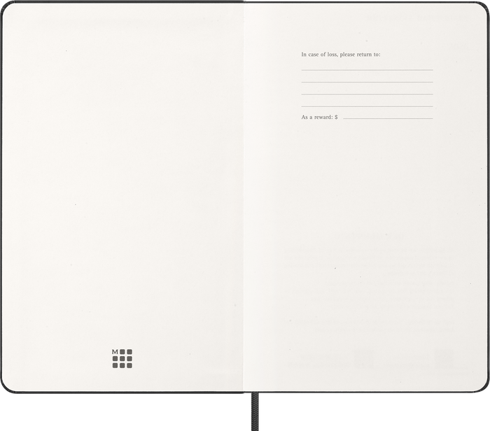 2027 Moleskine 12 Month Daily Hard Cover Diary Large 130mm x 210mm Black
