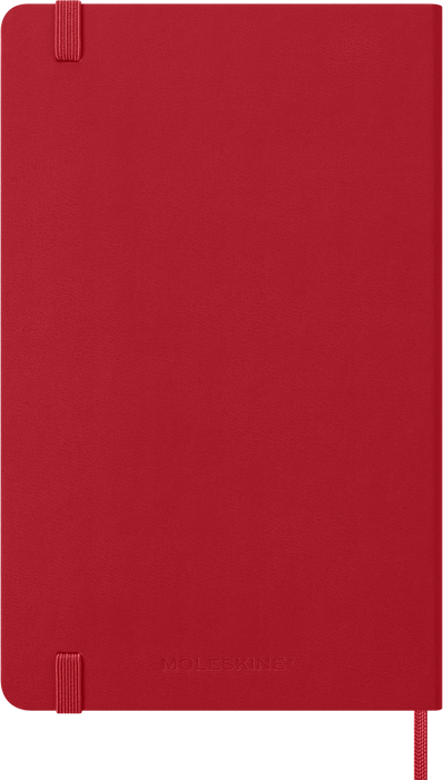 2027 Moleskine 12 Month Daily Hard Cover Diary Large 130mm x 210mm Scarlet Red