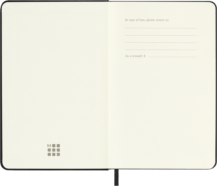 2027 Moleskine 12 Month Daily Hard Cover Pocket Diary 90mm x 140mm Black