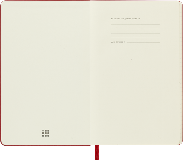 2027 Moleskine 12 Month Daily Hard Cover Pocket Diary 90mm x 140mm Scarlet Red