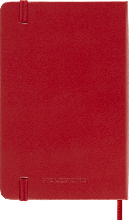 2027 Moleskine 12 Month Daily Hard Cover Pocket Diary 90mm x 140mm Scarlet Red