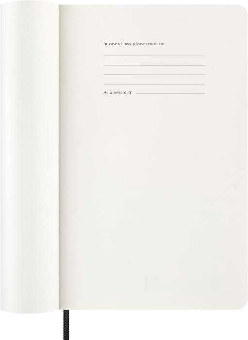 2027 Moleskine 12 Month Daily Soft Cover Diary Large 130mm x 210mm Black