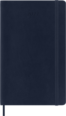 2027 Moleskine 12 Month Daily Soft Cover Diary Large 130mm x 210mm Sapphire Blue