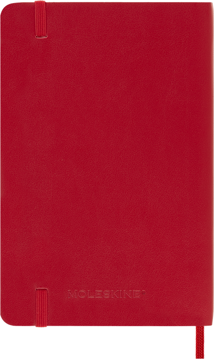 2027 Moleskine 12 Month Daily Soft Cover Pocket Diary 90mm x 140mm Scarlet Red