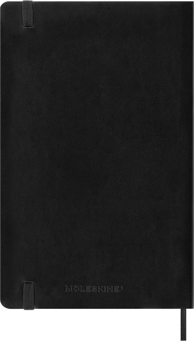 2027 Moleskine 12 Month Monthly Soft Cover Diary Large 130mm x 210mm Black