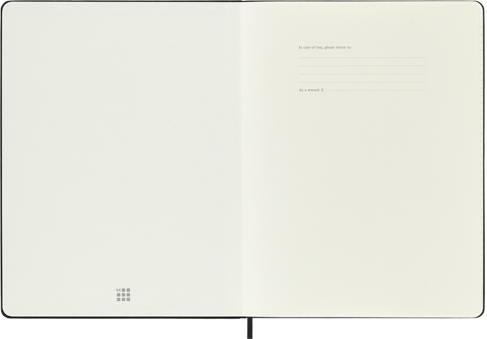 2027 Moleskine Professional 12 Month Weekly Vertical Hard Cover Diary XL 190mm x 250mm Black