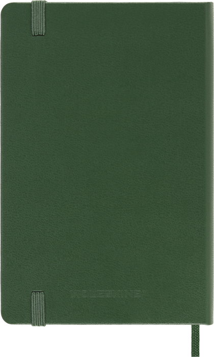2027 Moleskine 12 Month Weekly + Notes Hard Cover Pocket Diary 90mm x 140mm Myrtle Green