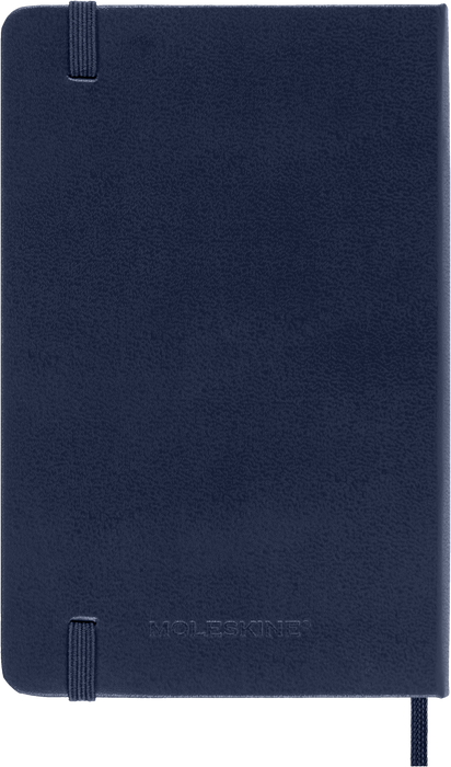 2027 Moleskine 12 Month Weekly + Notes Hard Cover Pocket Diary 90mm x 140mm Sapphire Blue