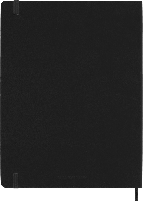2027 Moleskine 12 Month Weekly + Notes Hard Cover Diary XL 190mm x 250mm Black