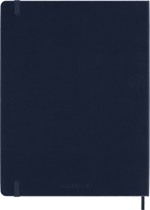 2027 Moleskine 12 Month Weekly + Notes Hard Cover Diary XL 190mm x 250mm Sapphire Blue