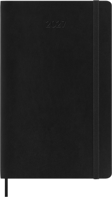 2027 Moleskine 12 Month Weekly + Notes Soft Cover Diary Large 130mm x 210mm Black