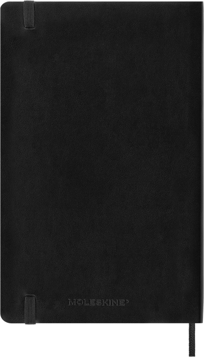 2027 Moleskine 12 Month Weekly + Notes Soft Cover Diary Large 130mm x 210mm Black
