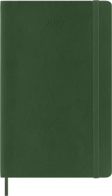 2027 Moleskine 12 Month Weekly + Notes Soft Cover Diary Large 130mm x 210mm Myrtle Green