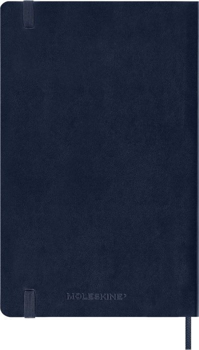 2027 Moleskine 12 Month Weekly + Notes Soft Cover Diary Large 130mm x 210mm Sapphire Blue