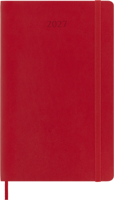 2027 Moleskine 12 Month Weekly + Notes Soft Cover Diary Large 130mm x 210mm Scarlet Red