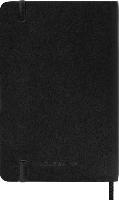 2027 Moleskine 12 Month Weekly + Notes Soft Cover Pocket Diary 90mm x 140mm Black
