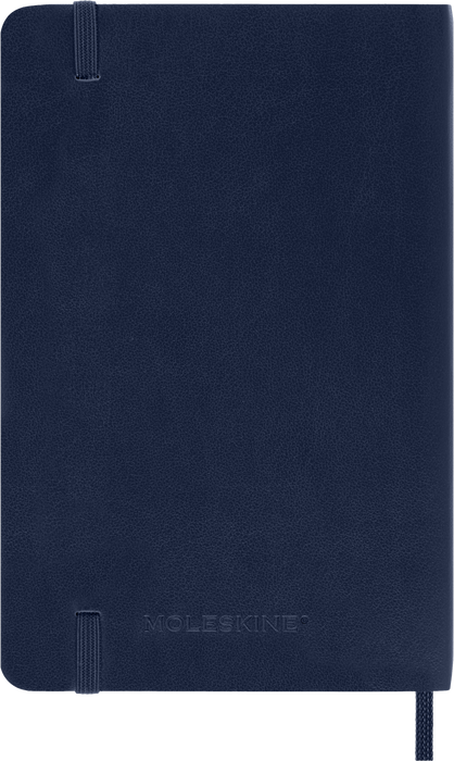 2027 Moleskine 12 Month Weekly + Notes Soft Cover Pocket Diary 90mm x 140mm Sapphire Blue