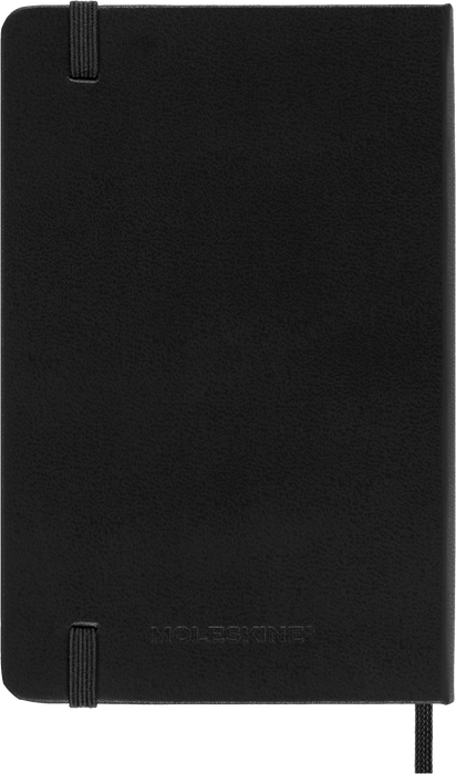 2027 Moleskine 12 Month Weekly Horizontal Hard Cover Pocket Diary 90mm x 140mm Black