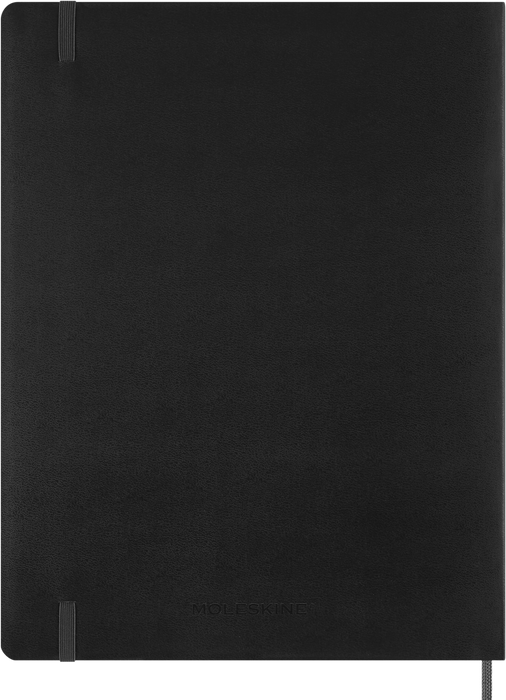 2027 Moleskine Essential 13 Month Soft Cover Vertical Weekly Planner XXL 216mm x 279mm Black