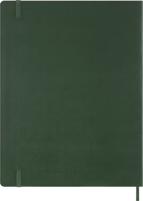 2027 Moleskine Essential 13 Month Soft Cover Vertical Weekly Planner XXL 216mm x 279mm Myrtle Green