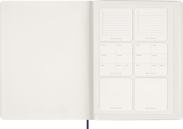 2027 Moleskine Essential 13 Month Soft Cover Vertical Weekly Planner XXL 216mm x 279mm Sapphire Blue