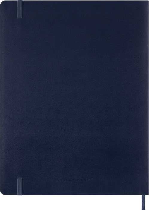 2027 Moleskine Essential 13 Month Soft Cover Vertical Weekly Planner XXL 216mm x 279mm Sapphire Blue