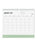 2027 Letts of London Conscious Wall Calendar 300mm x 270mm Sage