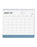 2027 Letts of London Conscious Wall Calendar 300mm x 270mm Ocean