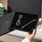 Cross Gift Set - Calais Black BP with Black Saffiano Leather Smart Tracker Key Chain
