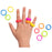 Sensory Sprouts Textured Fidget Rings Set of 12