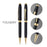 Cross Foundry Black Lacquer w/Gold Trim Ballpoint Pen