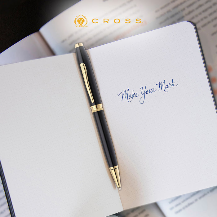 Cross Foundry Black Lacquer w/Gold Trim Ballpoint Pen