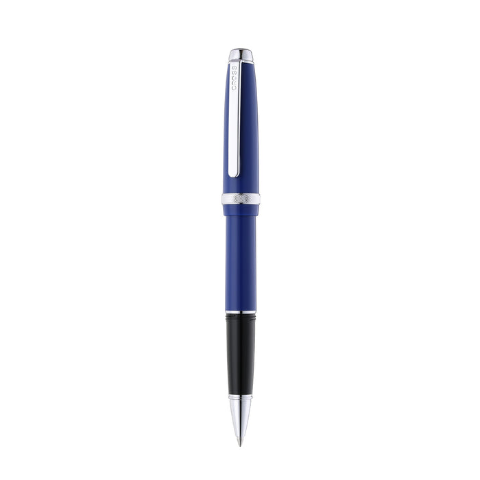 Cross Lume Blue with Chrome Trim Ballpoint Pen