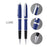 Cross Lume Blue with Chrome Trim Ballpoint Pen