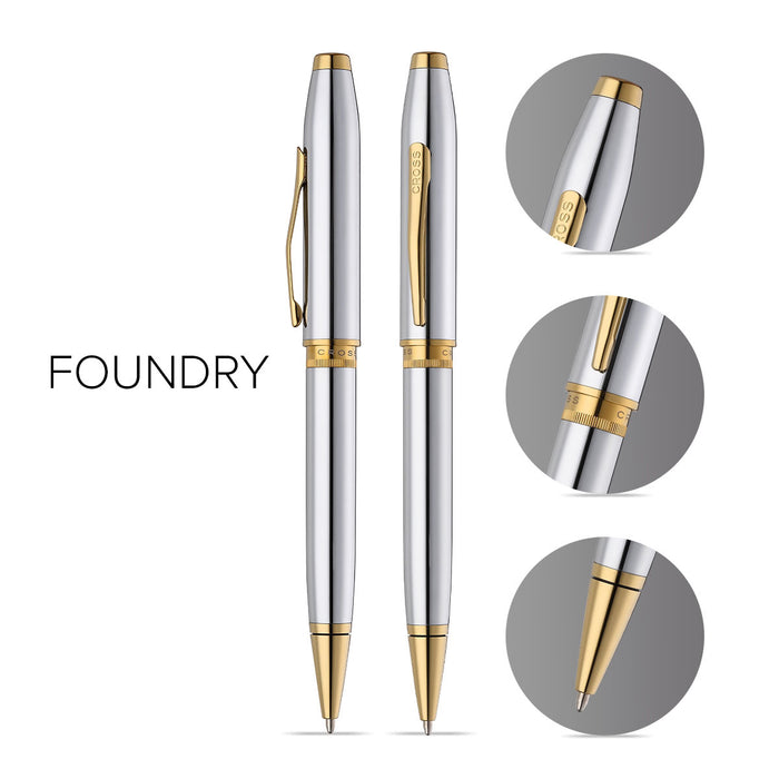 Cross Foundry Chrome Medalist Ballpoint Pen