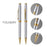 Cross Foundry Chrome Medalist Ballpoint Pen